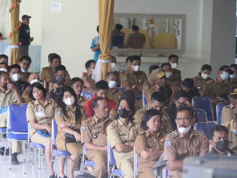 Pemkab Toraja Utara mencanangkan program Desa Cinta Statistik (Desa Cantik) di 151 desa/kelurahan se-Kabupaten Toraja Utara, Selasa (30/8/2022).
