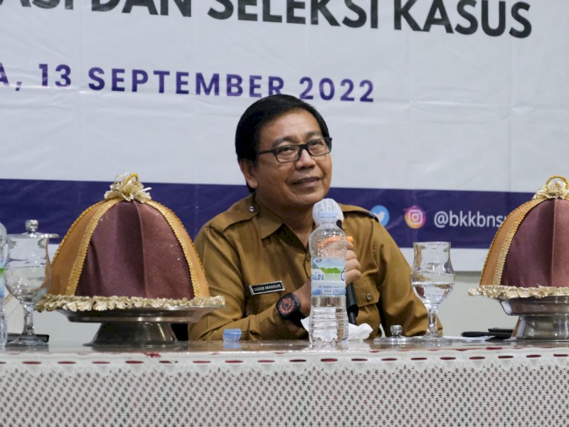 Wakil Bupati Luwu Utara Suaib Mansur memberi sambutan terkait identifikasi stunting.