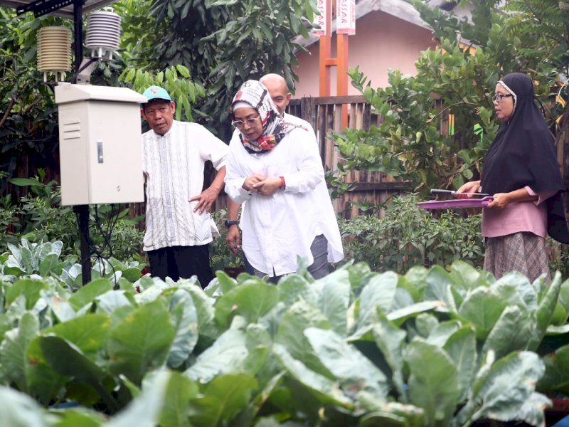 Nunung Dasniar meninjau langsung beberapa spot di Longwis Tamalanrea. 