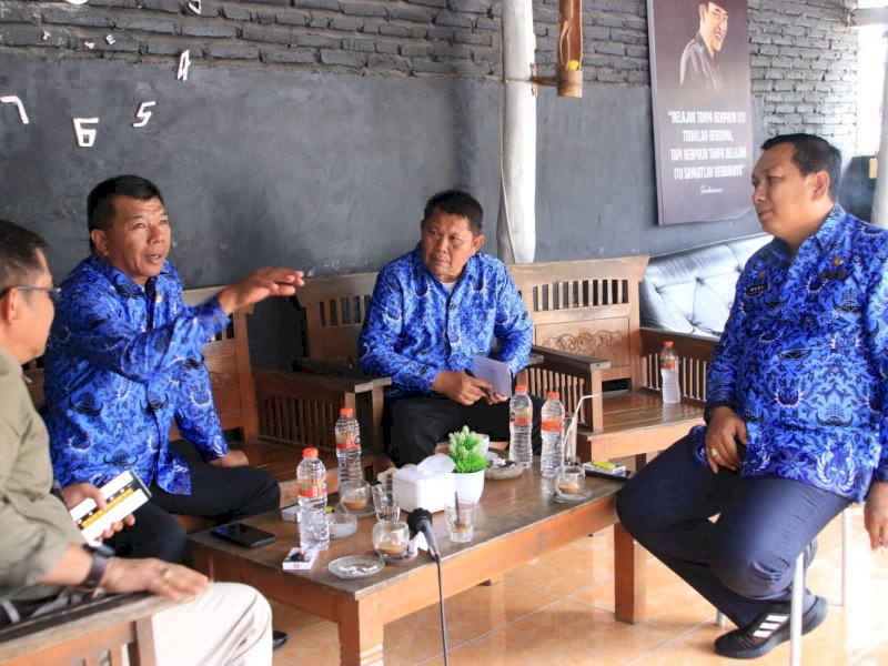 Bupati Bulukumba Andi Muchtar Ali Yusuf memimpin rapat koordinasi antara Pemkab, KONI dan Tim Kreatif menjelang pelaksanaan Porprov Sulsel 2022.