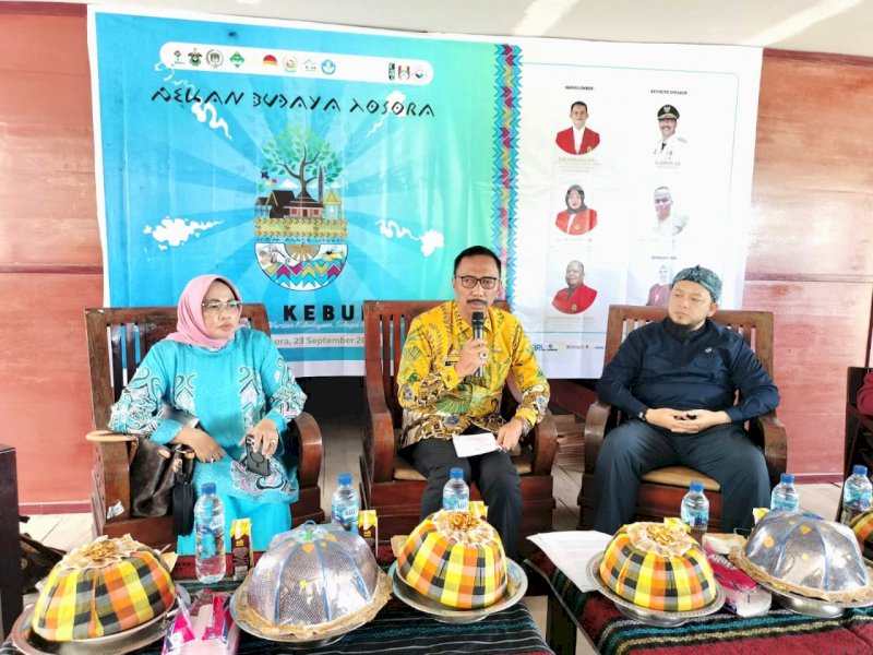 Seminar Kebudayaan di Baruga La Salewangeng, Desa Tosora, Kecamatan Majauleng, Jumat (23/9/2022).