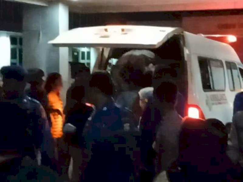 Jenazah 4 korban tewas yang dievakuasi aparat ke Teluk Bintuni. 