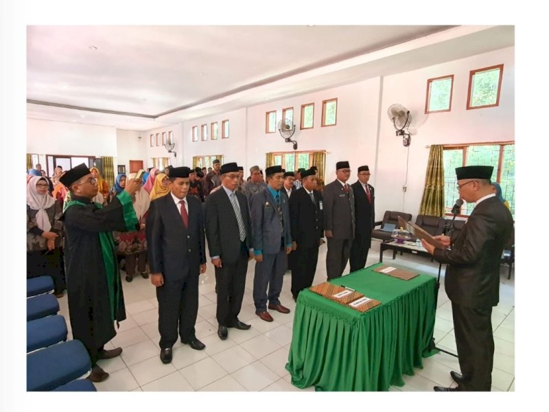 Kantor Kementerian Agama Kabupaten Wajo melakukan rotasi enam pejabat eselon IV, Jumat (7/10/2022).