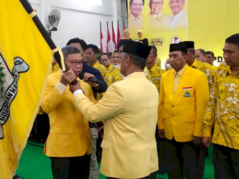 Taufan Pawe Gubernur Sulsel Menggema di Pelantikan Pengurus Golkar Wajo
