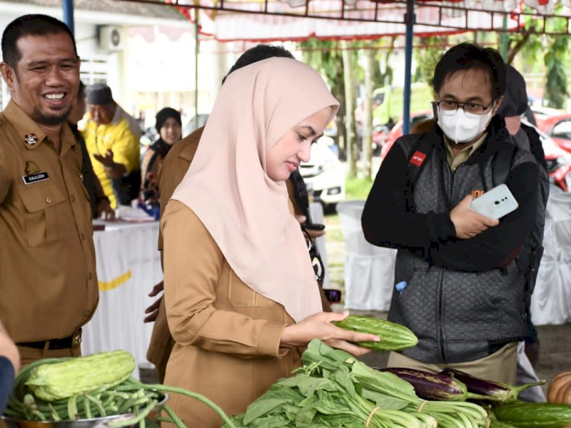 Bazar Pangan Murah (BPM) digelar Dinas Perikanan dan Ketahanan Pangan (DPKP), Senin (10/10/2022).