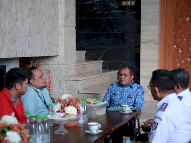 PPGR Head Gojek Moh Khomeiny bertemu Wali Kota Makassar Danny Pomanto.