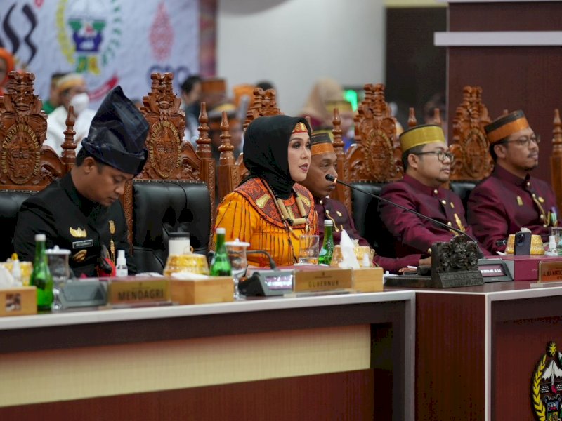 Paripurna HUT ke-353 Sulsel di Gedung DPRD Sulsel.