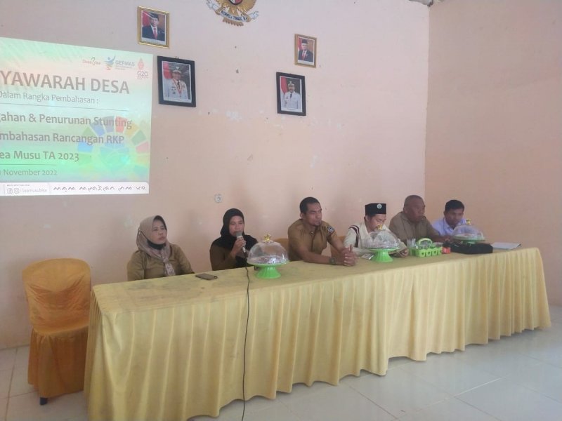 Tim Penyusun RKPdes Tea Musu Bone Diminta Jeli Melihat Kebutuhan Masyarakat