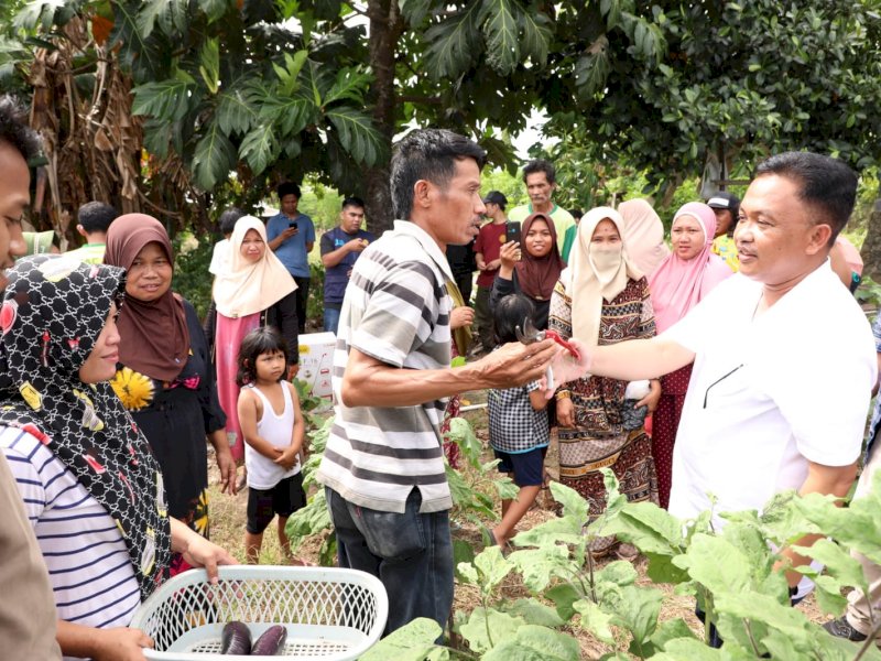 Bupati Bantaeng Ilham Azikin menghadiri kumpul bersama mitra petani pisang di Balai Pendidikan Serikat Petani Alami Butta Toa di Desa Kaloling, Kecamatan Gantarangkeke.