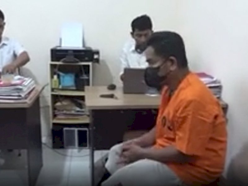 Tersangka IS, marbot masjid yang cabuli bocah perempuan.