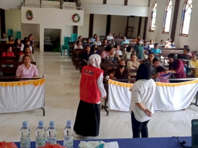 Sosialisasi Perlindungan Anak di Gereja Toraja Talitakum Suka Harapan, Sukamaju Selatan.