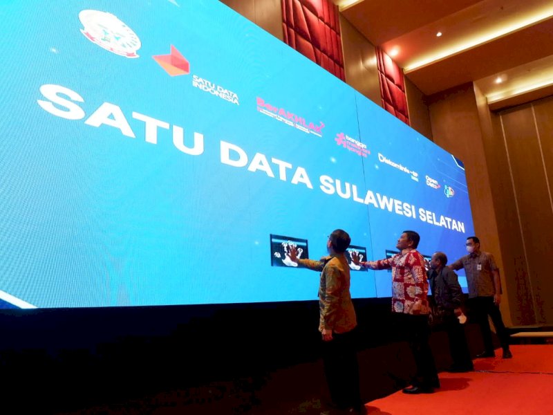 Peluncuran Portal Satu Data Sulsel. 