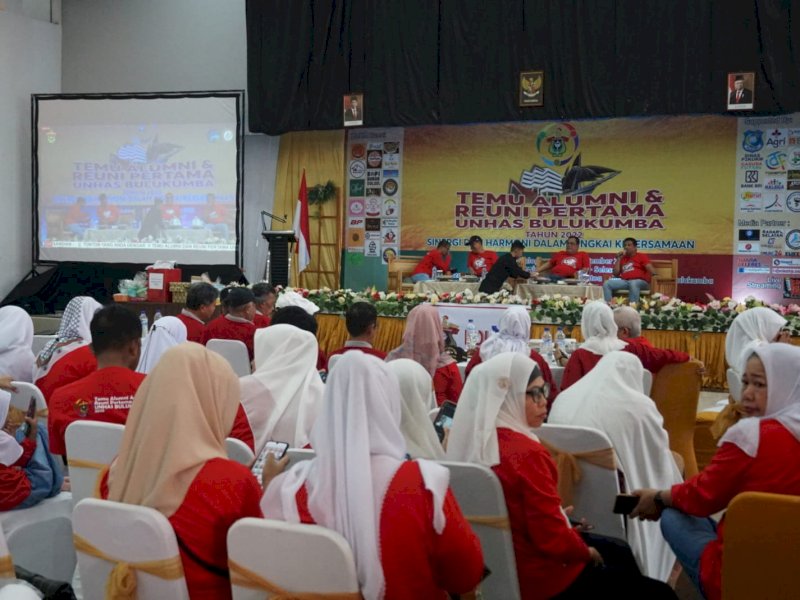 Temu alumni dan reuni pertama Unhas Bulukumba di Ballroom Hotel Agri, Sabtu, 19 November 2022.