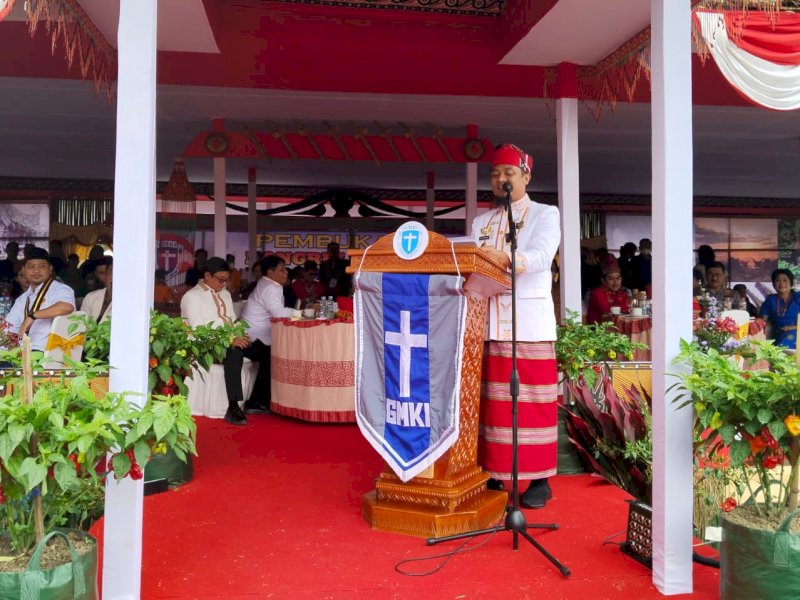 Gubernur Sulsel Sudirman Sulaiman membuka kongres GMKI ke-38 di Tana Toraja.