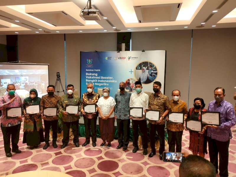 Penghargaan diterima di Hotel Wyndham Casablanca, Jakarta Selatan, Rabu (23/11/2022).