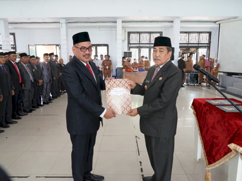 Basra resmi menjabat Sekretaris Daerah Kabupaten Sidenreng Rappang, Senin (28/11/2022).