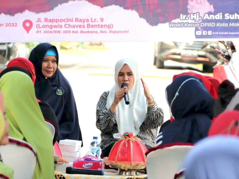 Wakil Ketua DPRD Kota Makassar, Andi Suhada Sappaile mengawali reses pertama masa persidangan pertama tahun sidang 2022/2023, di Jl Rappocini Raya.