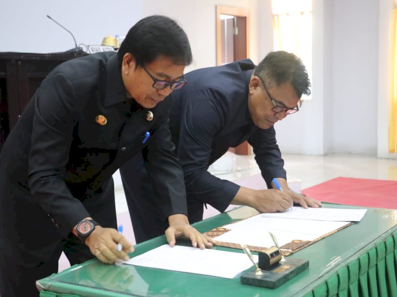 Penetapan lima ranperda baru dilakukan pada rapat paripurna, Jumat (2/12/2022).