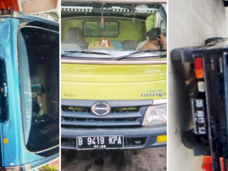 Mobil yang teridentifikasi menggunakan tangki rakitan jumbo.
