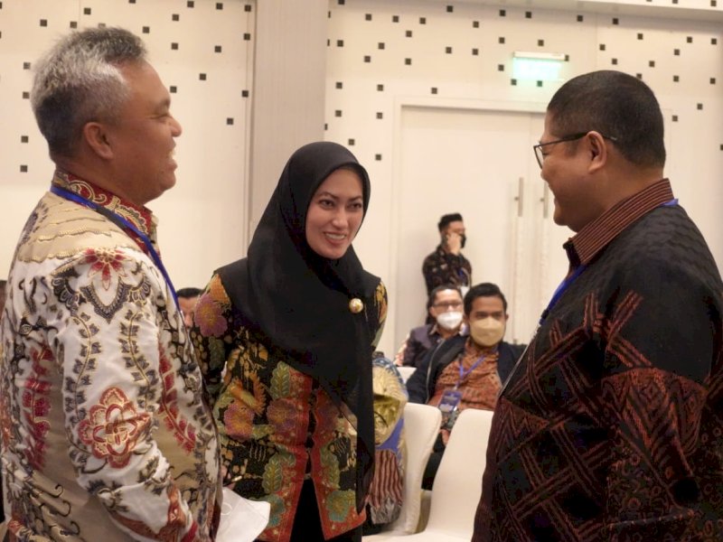 Bupati Luwu Utara, Indah Putri Indriani menghadiri Rakornas Percepatan dan Perluasan Digitalisasi Daerah (P2DD)