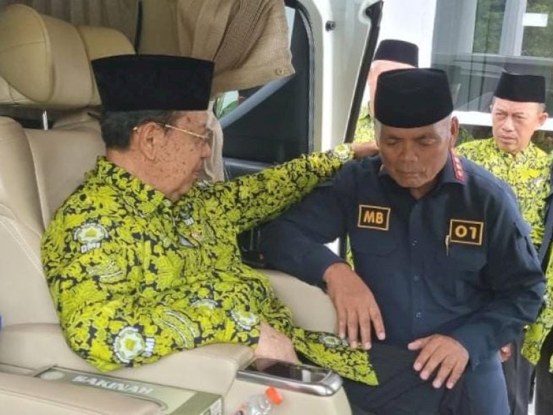 HM Amin Syam bersama Bupati Enrekang Muslimin Bando.