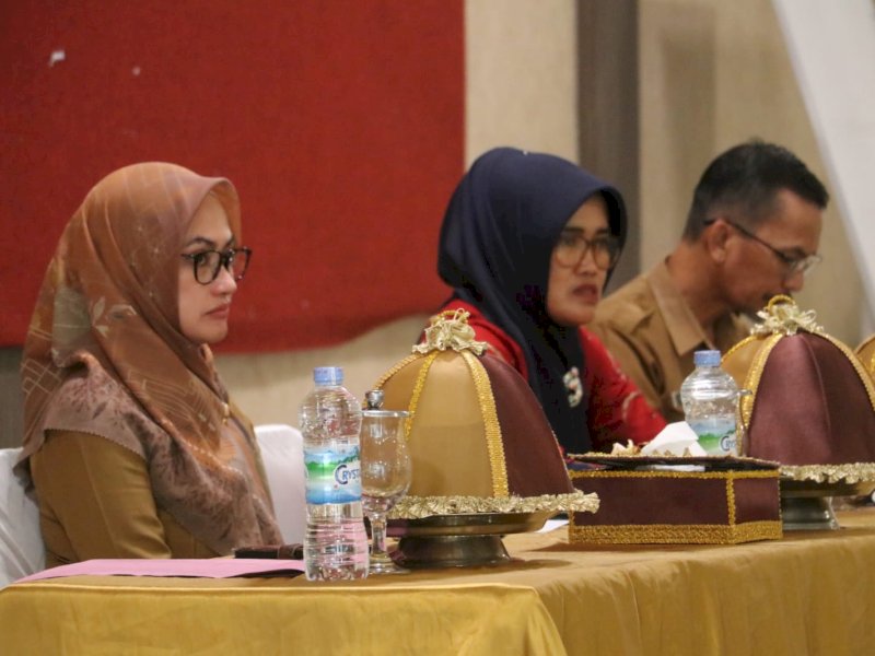 Pertemuan Review Kinerja Tahunan Konvergensi Percepatan Penurunan Stunting, Selasa (20/12/2022), di Aula Hotel Bukit Indah, Masamba. 
