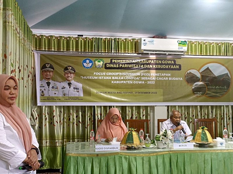 Diskusi mengenai persiapan Museum Balla Lompoa menjadi cagar budaya.