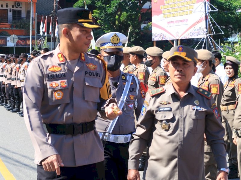 Apel gelar pasukan Operasi Lilin 2022 Polres Tator.