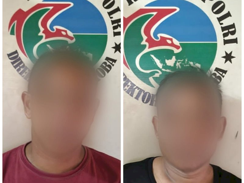 Dua pengedar sabu yang diamankan aparat Polres Wajo.