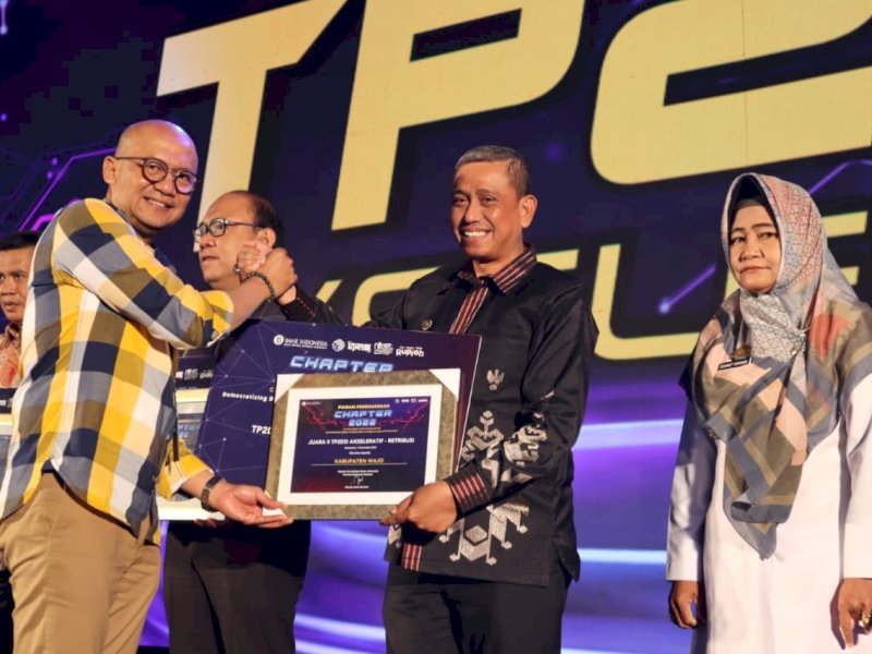 Pemerintah Kabupaten (Pemkab) Wajo memborong dua penghargaan pada Awarding Day Cash and Payment System Appreciation 2022.