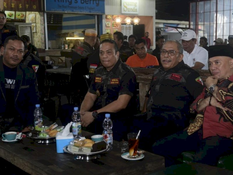Ilham Arief Sirajuddin menghadiri pengukuhan dan pelantikan Majelis Pimpinan Cabang (MPC) KGH Makassar, di Kampoeng Poepsa, Makassar, Kamis pagi, 5 Januari 2023.