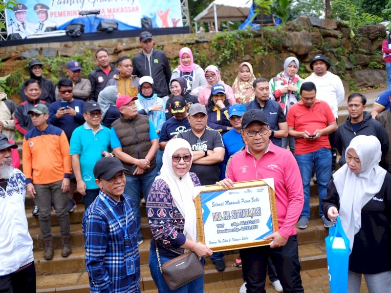 Suasana family gathering Pemkot Makassar.