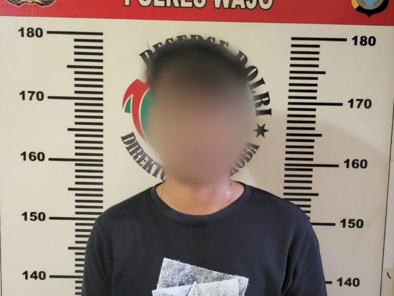 Tersangka IR (30) itu diamankan di Kecamatan Belawa, Kabupaten Wajo.