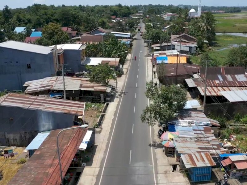 Ruas Burung-burung Gowa yang kini mulus usai ditangani Pemprov Sulsel.