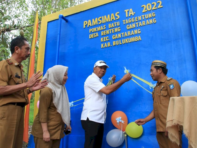 Peresmian Pamsimas 2022 di Dusun Bonto Bulaeng, Desa Benteng Gantarang, Selasa, 24 Januari 2023.
