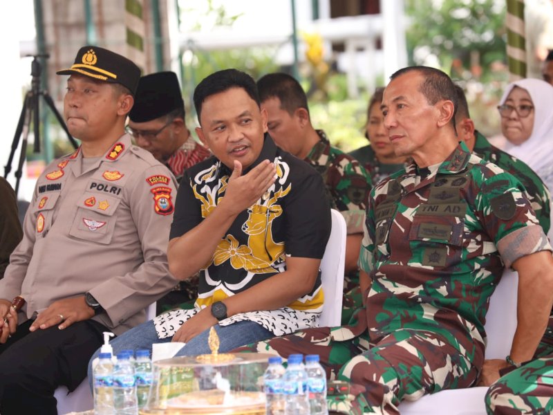 Panglima Kodam XIV/Hasanuddin, Mayor Jenderal TNI Totok Imam Santoso melakukan kunjungan kerja di Kabupaten Bantaeng, Minggu, 5 Februari 2023.