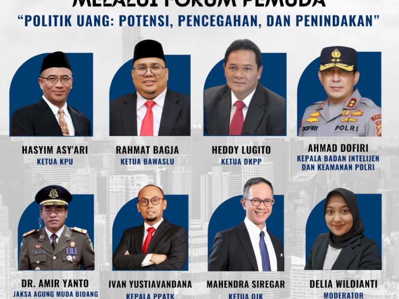 Webinar Pengembangan Literasi Politik Melalui Forum Media dengan tema "Politik Uang: Potensi, Pencegahan, dan Penindakan", Kamis (9/2/2023).