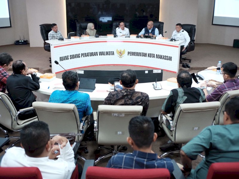 Rapat persiapan APEKSI, di Ruang Sipakalebbi, Jumat (10/02/2023).