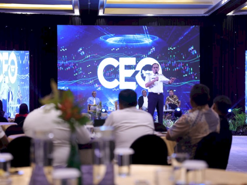 CEO Business Forum 2023 dengan tema Emerging Trend of Successful Regional Economy di Novotel, Rabu, (15/02/2023).