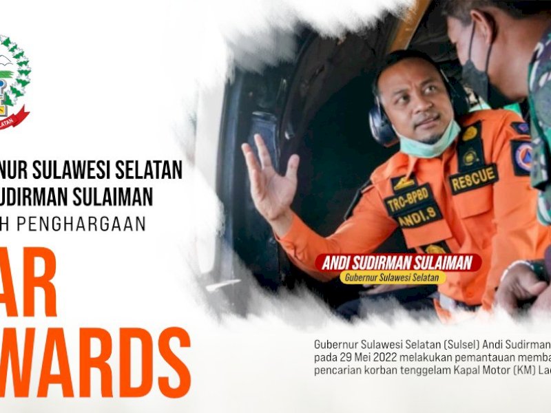 Gerak Cepat dalam Penanganan Bencana, Sudirman Raih SAR Awards