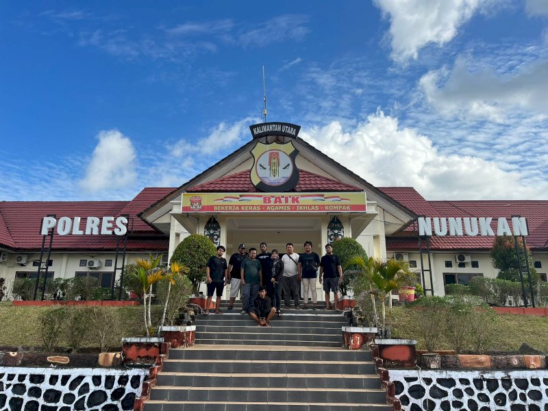 Tersangka saat diamankan di Polres Nunukan, Kaltara.