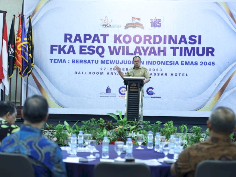 Rapat Koordinasi FKA ESQ Wilayah Timur di Hotel Aryaduta, Makassar, Senin (27/02/2023).