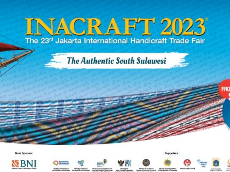 Sulsel jadi ikon pameran Inacraft 2023.