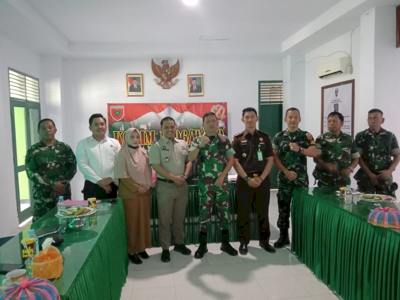 Kejari Wajo bersama pihak Kodim usai ekspose kepemilikan aset. 