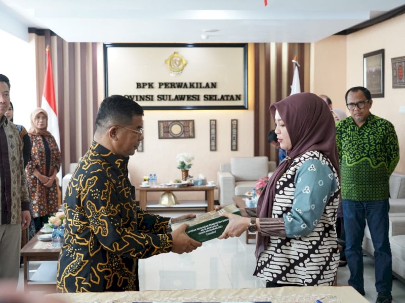 Jadi Kota Pertama Serahkan LKPD, Pemkot Makassar Diapresiasi BPK RI Sulsel