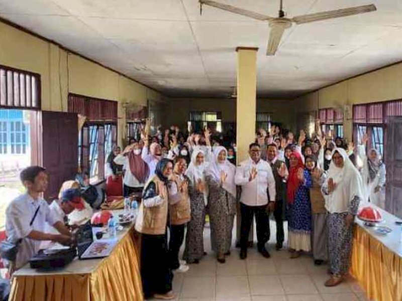 Workshop Peningkatan Kapasitas bagi Kader Posyandu se-Kecamatan Malangke, Rabu (8/3/2023).