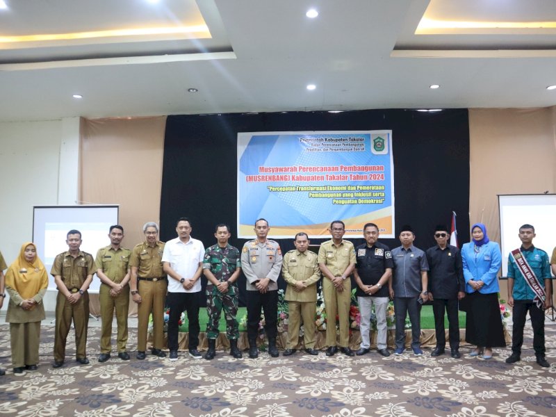 Pemkab Takalar melaksanakan musrenbang 2024 di Aula Hotel Grand Kalampa, Takalar.