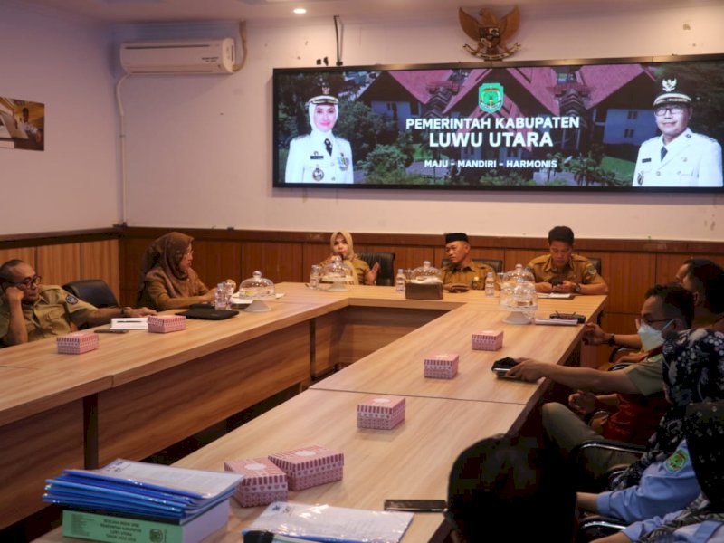 Tim Verlap Kompetisi Inovasi Pelayanan Publik (KIPP) Tingkat Provinsi Sulawesi Selatan mengunjungi Kabupaten Luwu Utara.