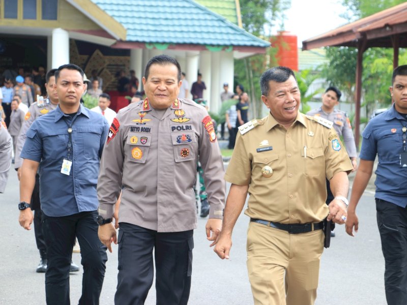 Kapolda Sulawesi Selatan Irjen Pol Setyo Boedi Moempoeni Harso melakukan kunjungan kerja ke Kabupaten Bulukumba, Selasa, 23 Mei 2023.
