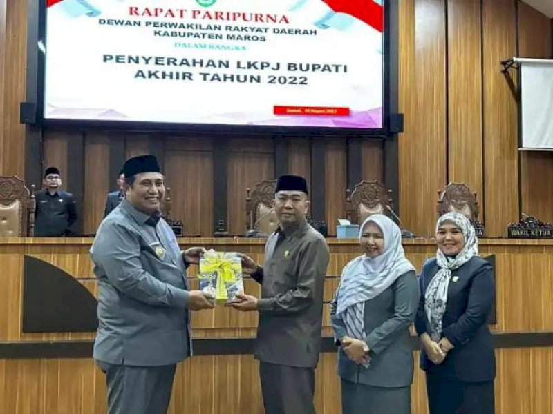 Serahkan LKPJ Tahunan, Bupati Maros Beberkan Pertumbuhan Ekonomi yang Tumbuh Positif